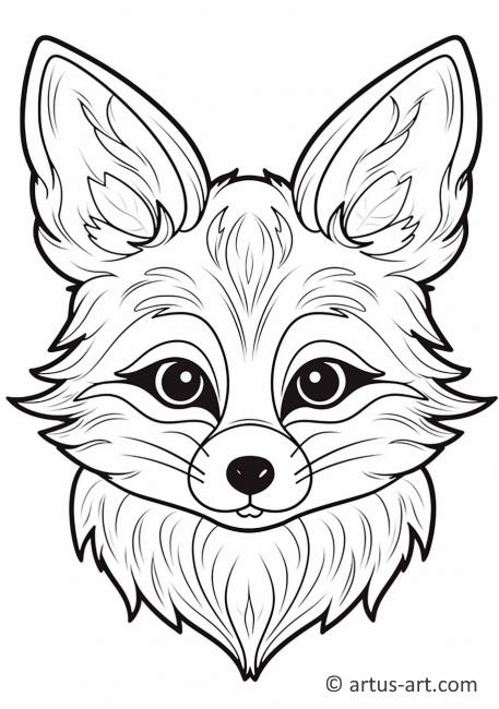 Cute Foxe Coloring Page